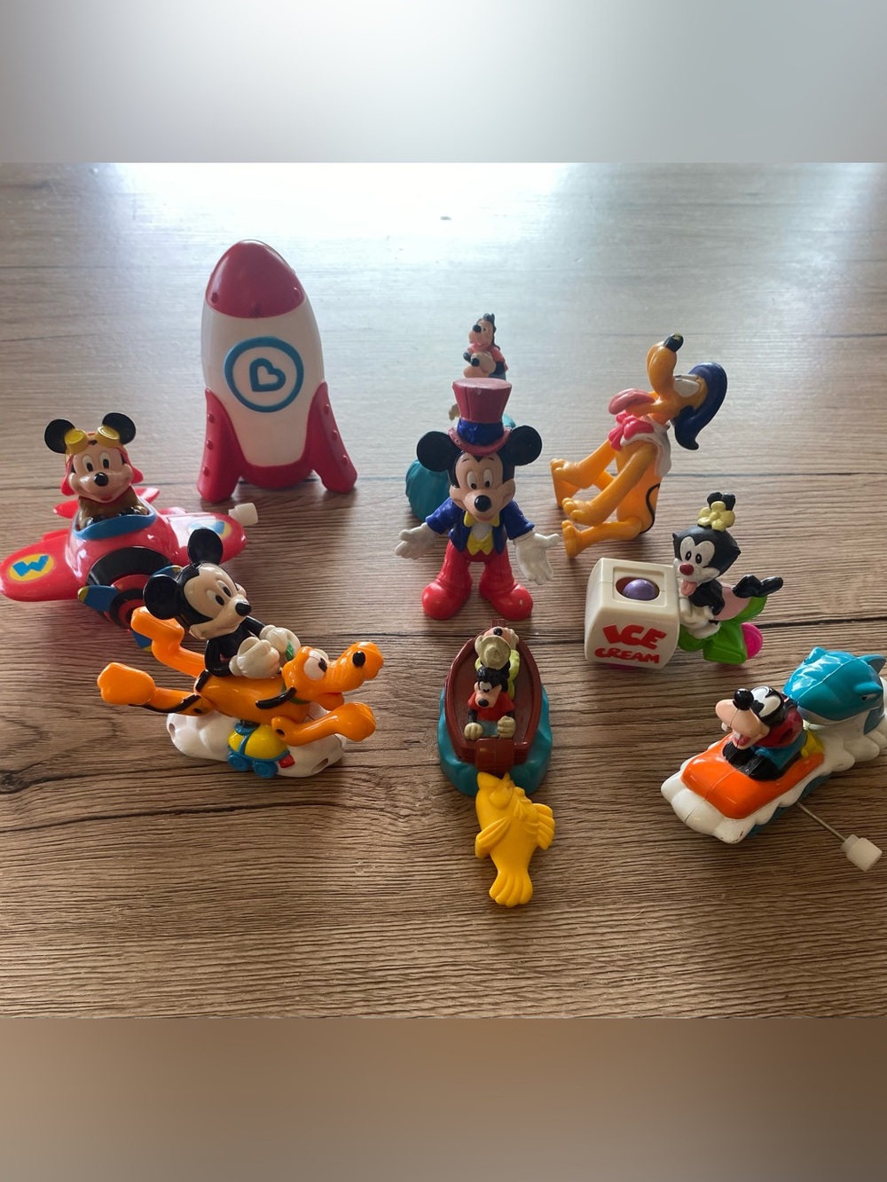 Disney Mickey & Friends Assorted Toy Figures - Red, Yellow, Blue